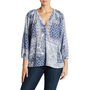 Joie Sonoma Silk Blouse Paisley Print Size Small